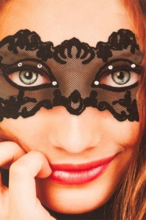 Masque en dentelle noire