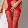 Collants ouverts S005 - Rouge-4